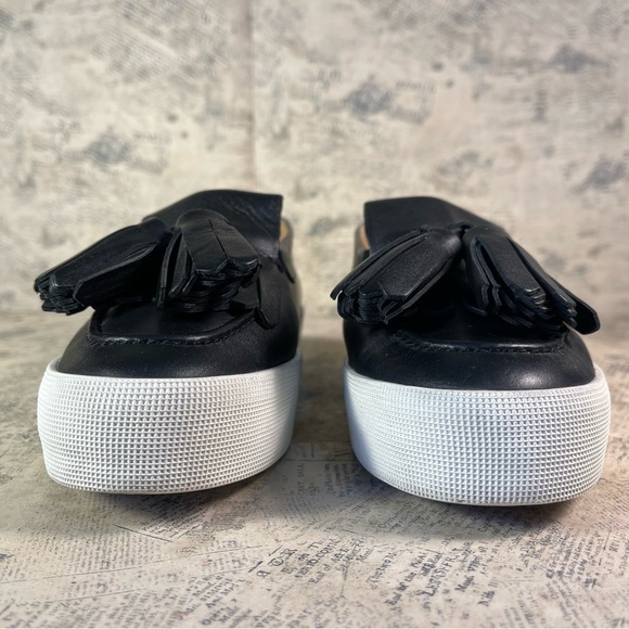 Longchamp Fall 2015 Ready to Wear Collection platform black leather loafers - Picture 4 of 14